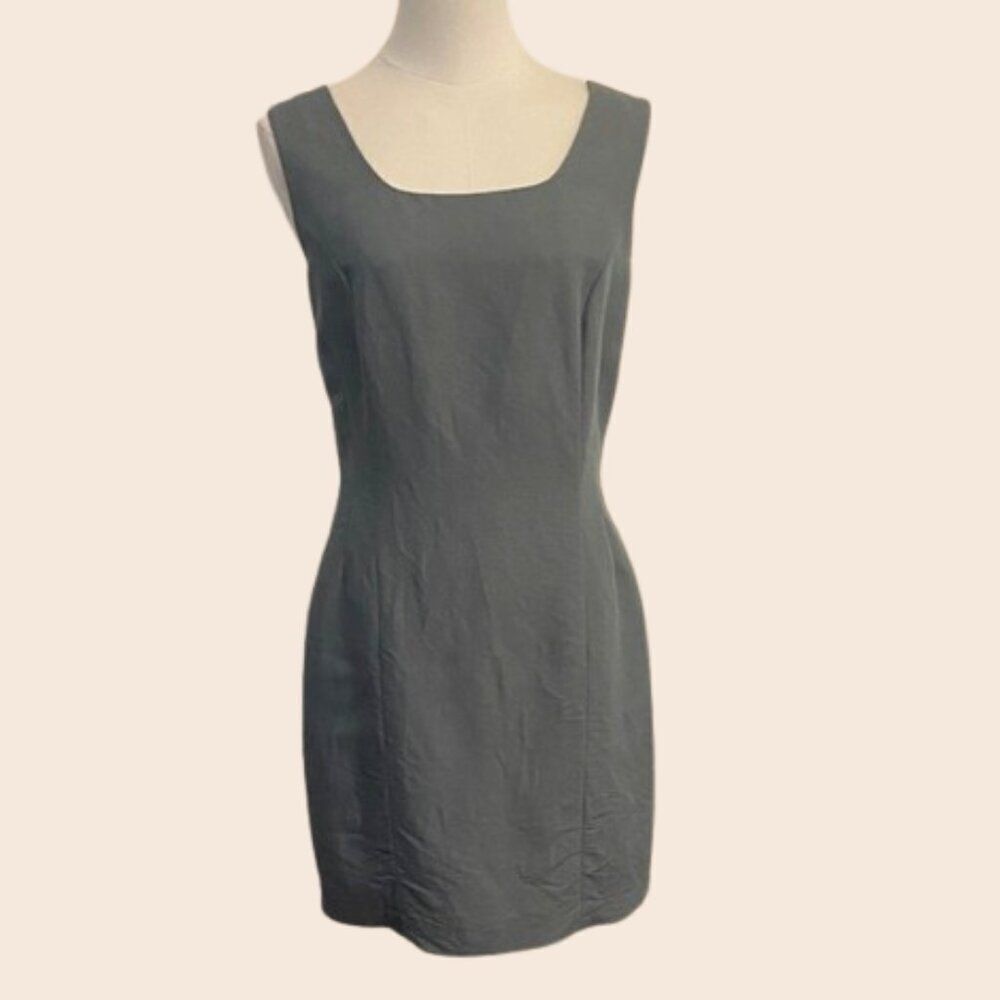 Vintage BP Nordstrom Gray Slate Mini Shift Dress Size 6